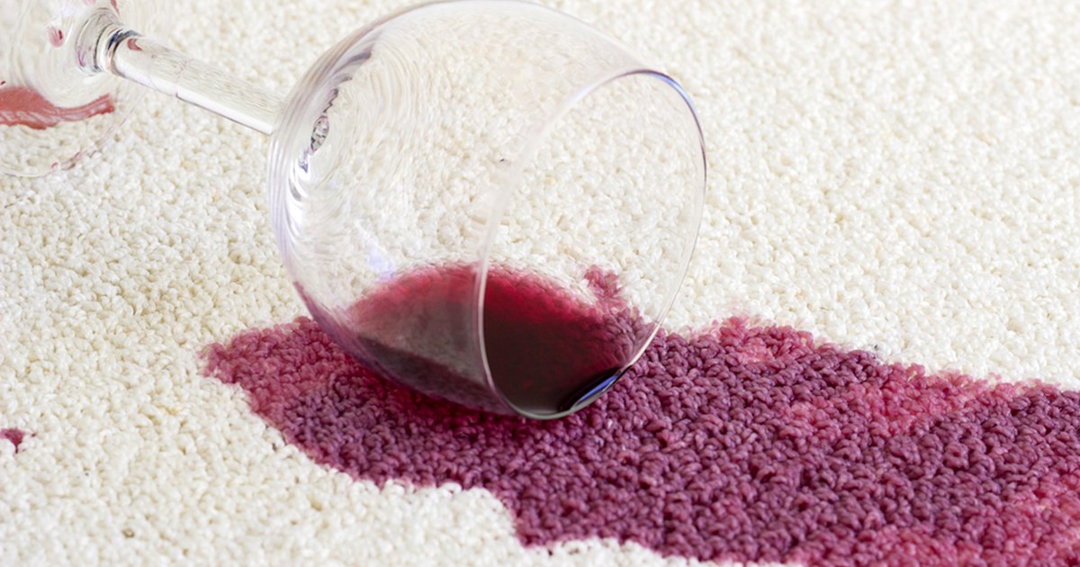 How to remove red wine stains from clothes, carpets furniture
