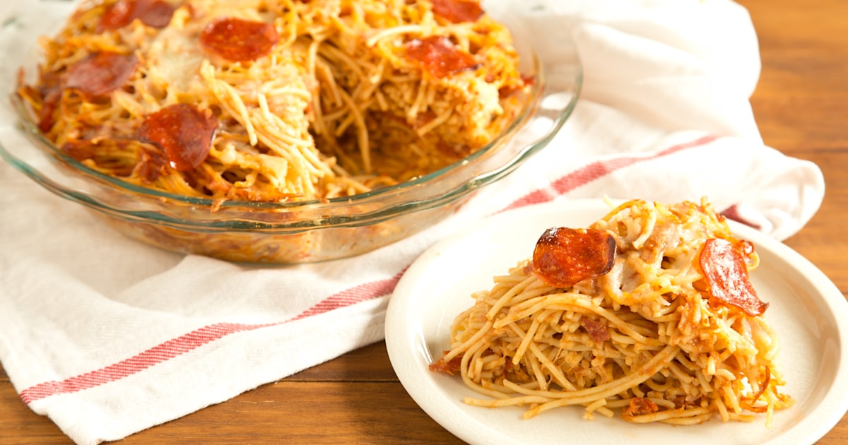 Pizza Spaghetti Pie