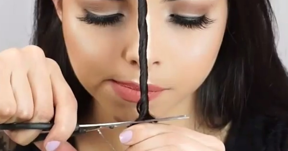 Does this viral bang cutting method really work Experts weigh in