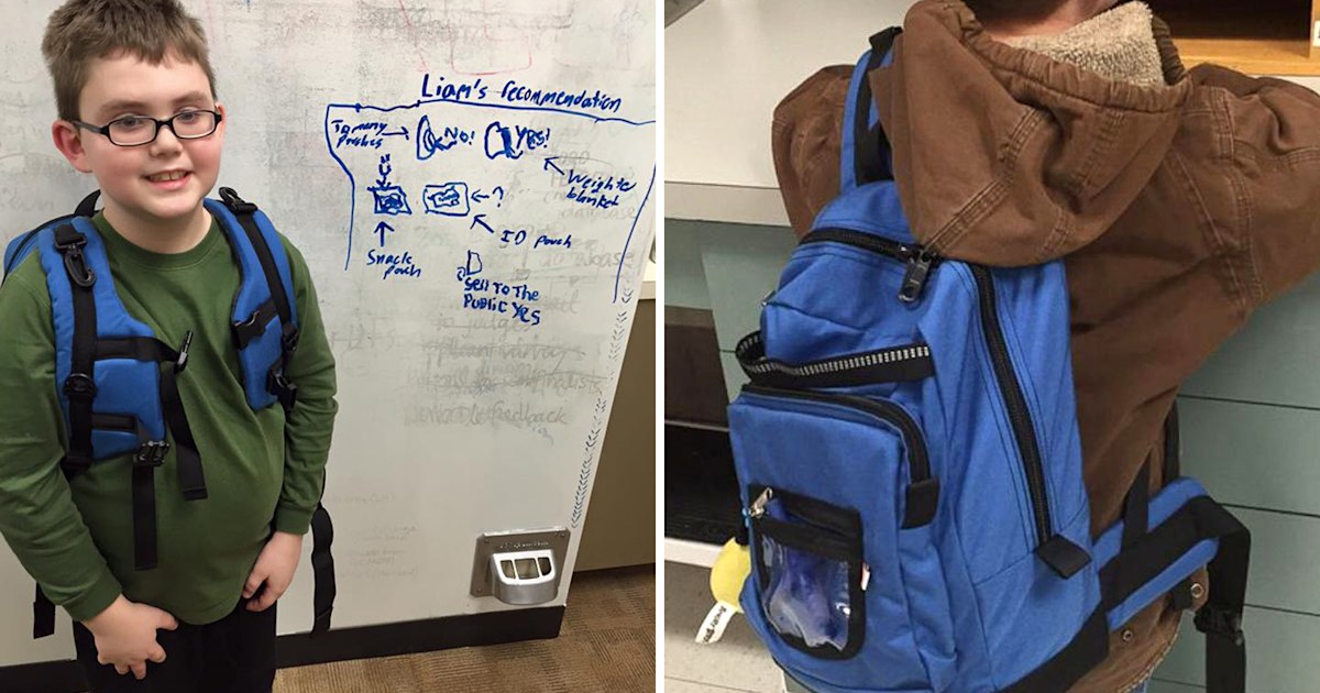 Nesel Pack is a backpack designed to bring comfort to children with autism