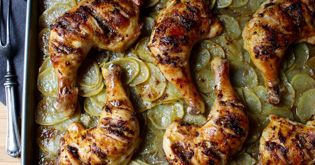 5-Ingredient Harissa Chicken with Potatoes