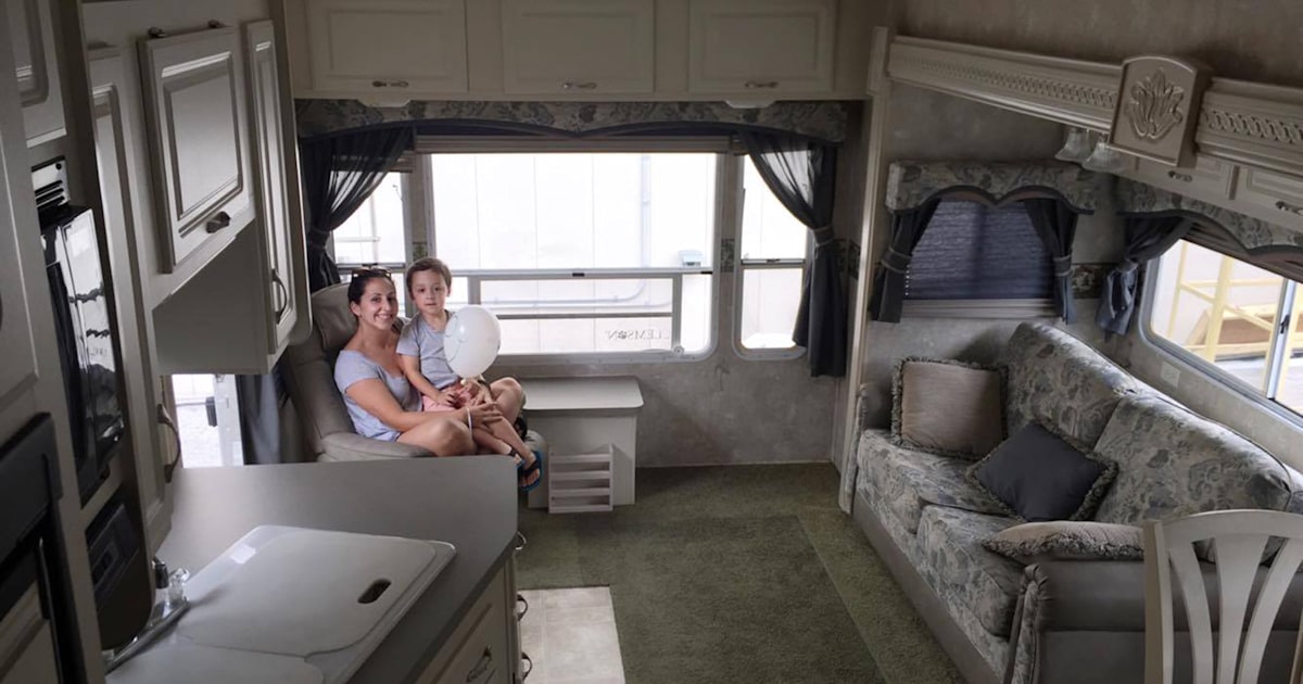 See this family's RV go from gloomy to glam after a DIY makeover