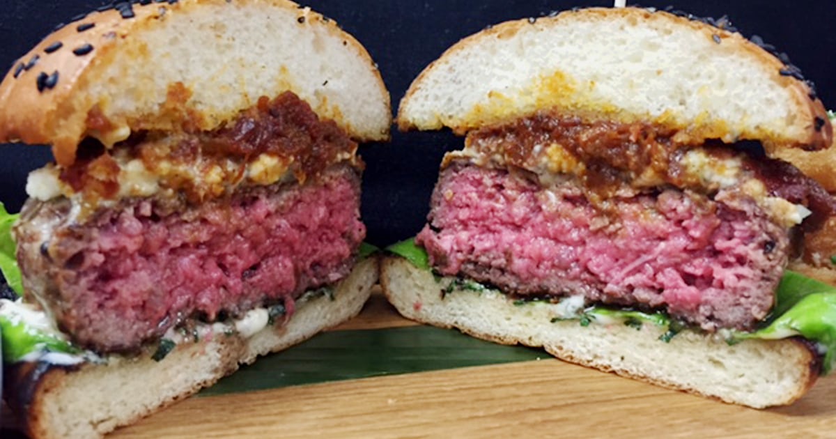 Red, White and Bleu Burger