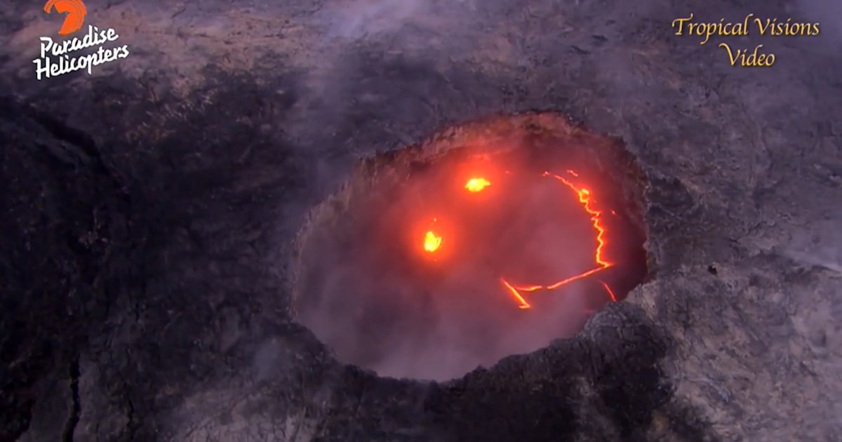 Why Is This Volcano Laughing Hawaii Volcano Cracks Big Smile Before 
