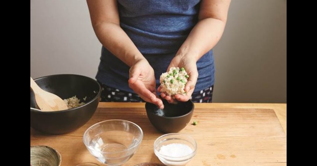 Rice Balls Are The Super Cute Way To Get Kids To Eat Healthy Form into 10 rice balls, or 4 patties to make veggie burgers, and refrigerate for 1/2 an hour. rice balls are the super cute way to
