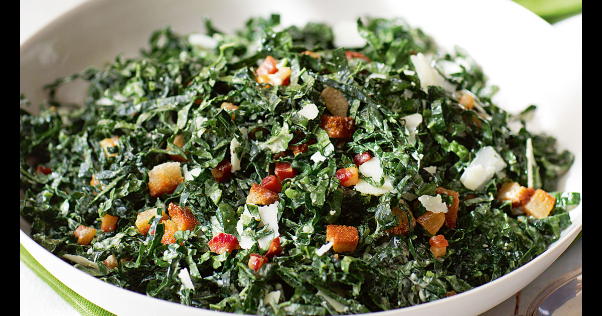 Ina Garten's Kale Salad with Pancetta and Pecorino recipe
