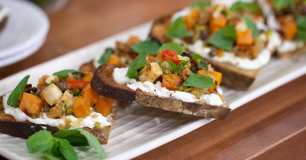Root Vegetable and Feta Bruschetta recipe