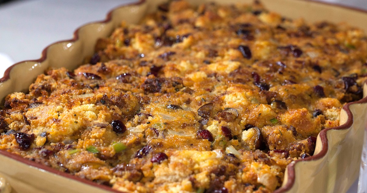 Al Roker's Sausage and Chestnut Cornbread Stuffing recipe