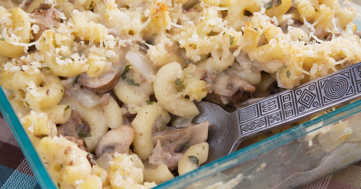 Stovetop Mac and Cheese with Mushrooms recipe
