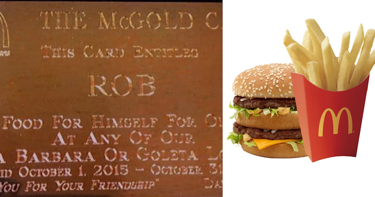 McDonald's Gold Card: The Mysterious Piece of Plastic That Gets You Food  for Life