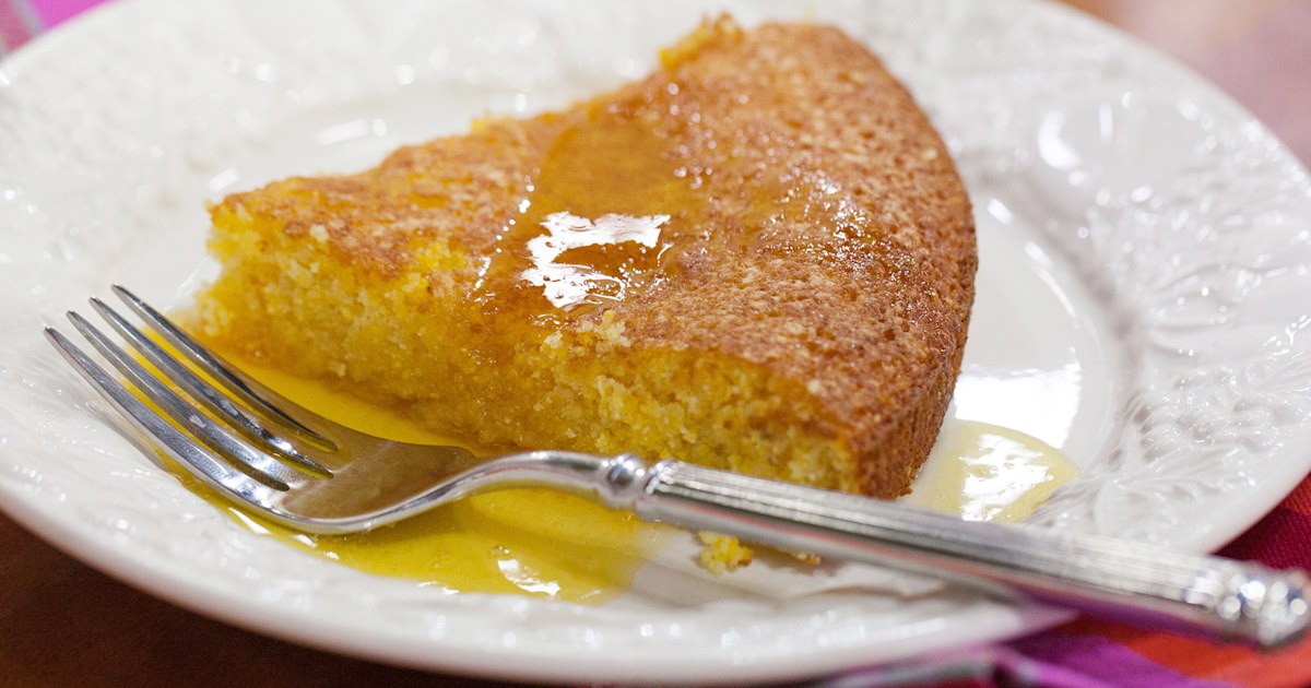 Lemon Polenta Cake ~ Gluten Free - Ruchik Randhap