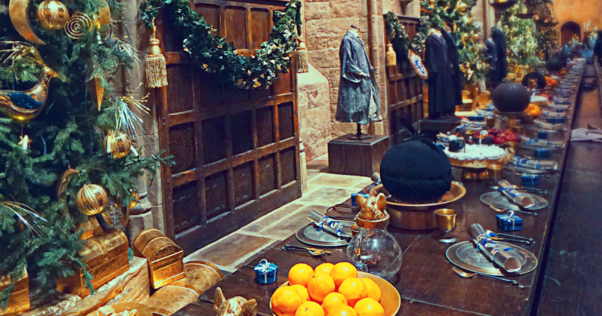 Hogwarts Christmas Dinner at Warner Bros Studio London