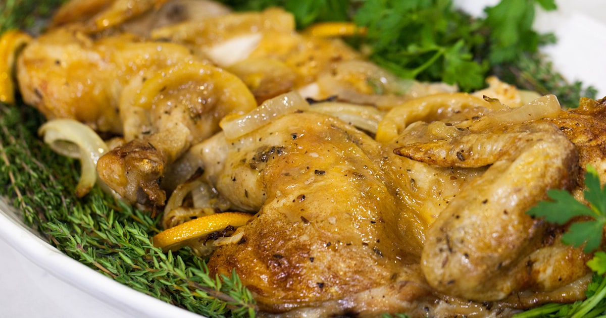 Ina Garten's Skillet-Roasted Lemon Chicken recipe