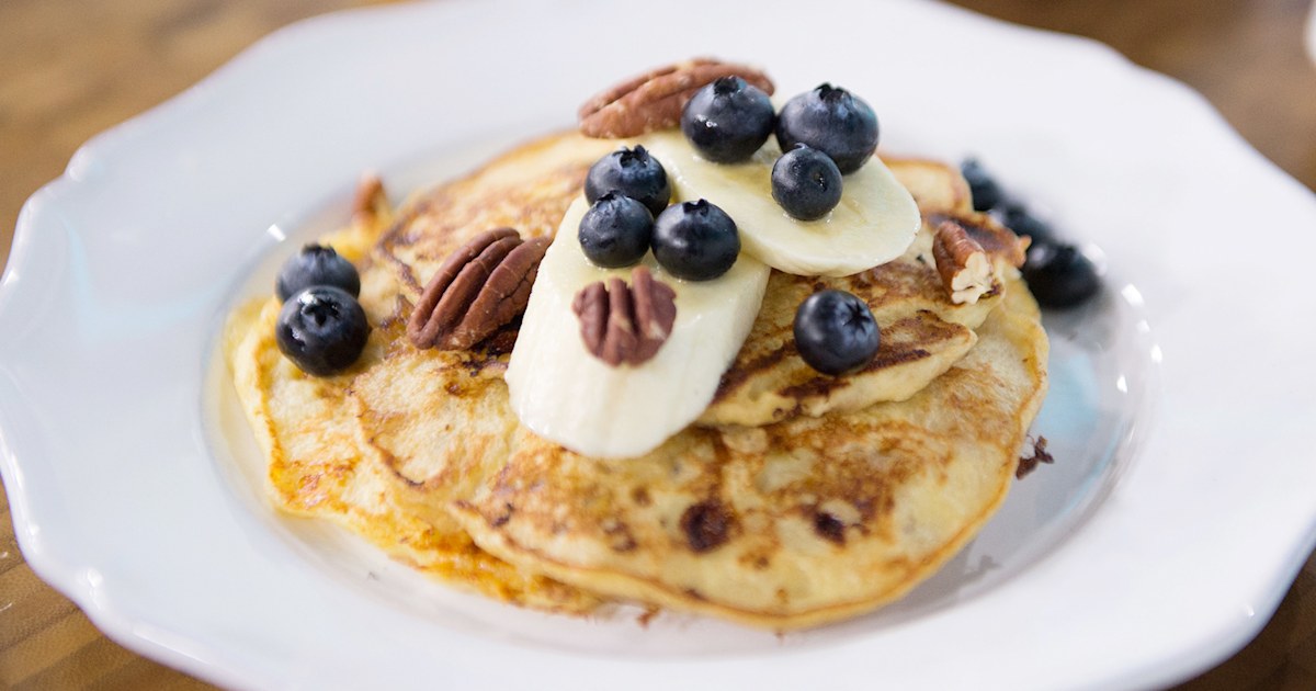 Healthy Banana and Cottage Cheese Pancakes recipe