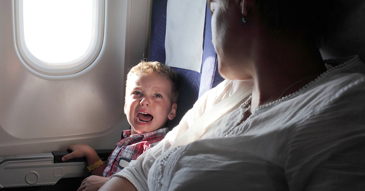 How to stop tantrums and crying on plane