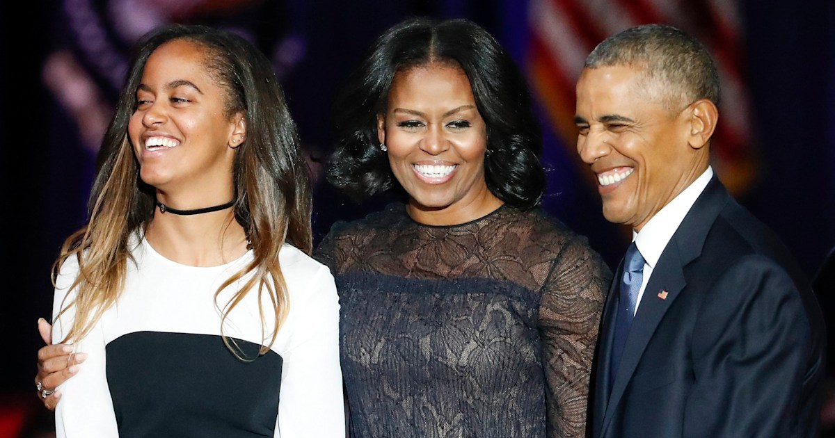 Michelle Obama responds to president’s farewell address with sweet