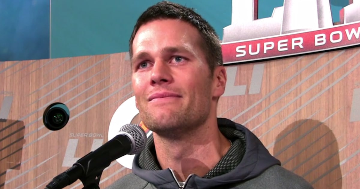Tom Brady gets emotional after being asked about his biggest hero his dad