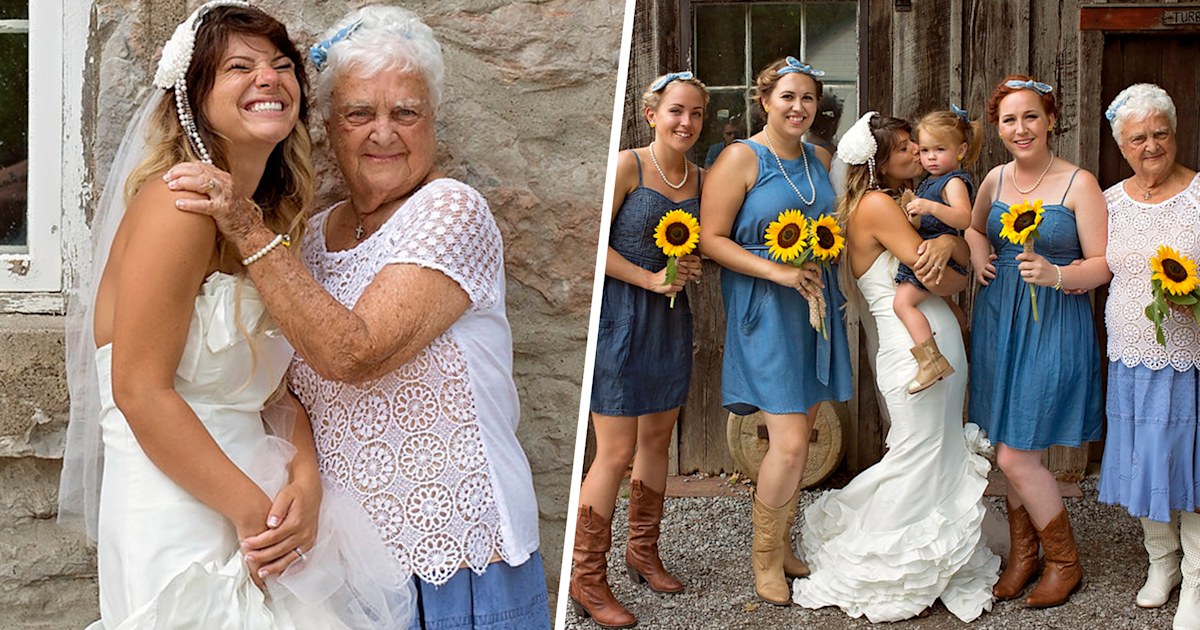 Bride Asks 92 Year Old Grandmother To Be A Bridesmaid In Wedding