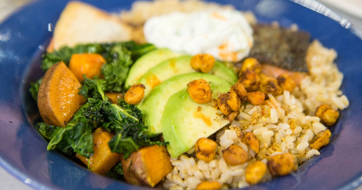 Healthy weeknight recipes Rice bowls and crispy rice cakes