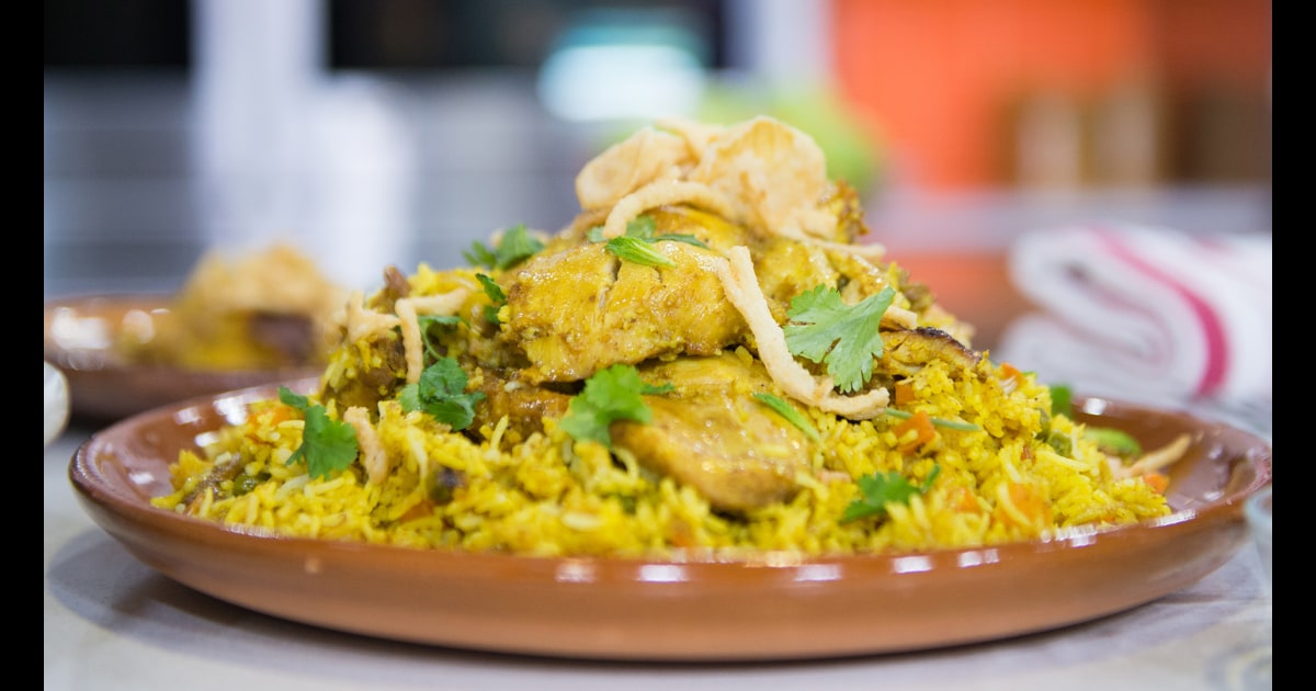 Easy Indian recipes for chicken biryani and warm lentil salad
