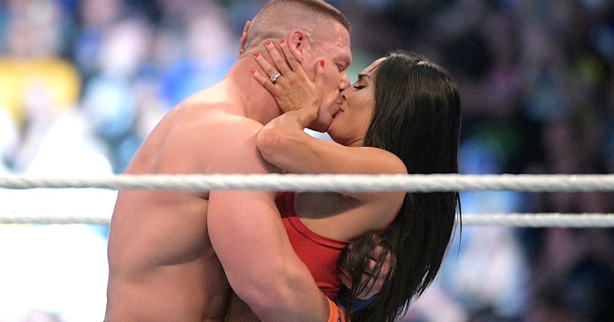 John Cena pops the question to Nikki Bella at WrestleMania 33 — and she  said yes!