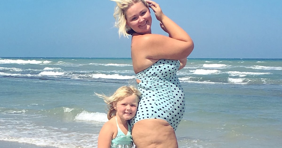 Plus-Size Mom's Body-Positive Bathing Suit Photo Goes Viral