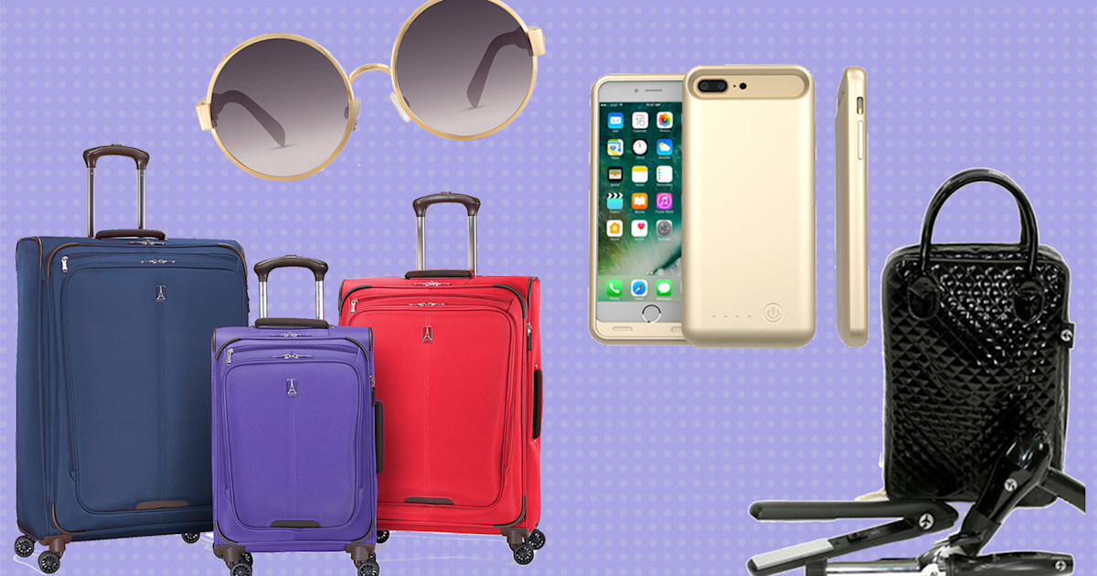 Travel Steals and Deals Luggage, sunglasses, charging cases and more