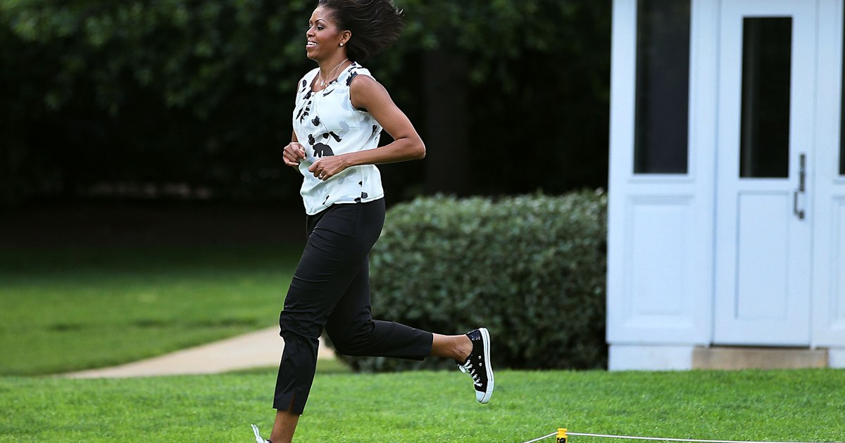 Obama Working Out Michelle Obama's fitness routine