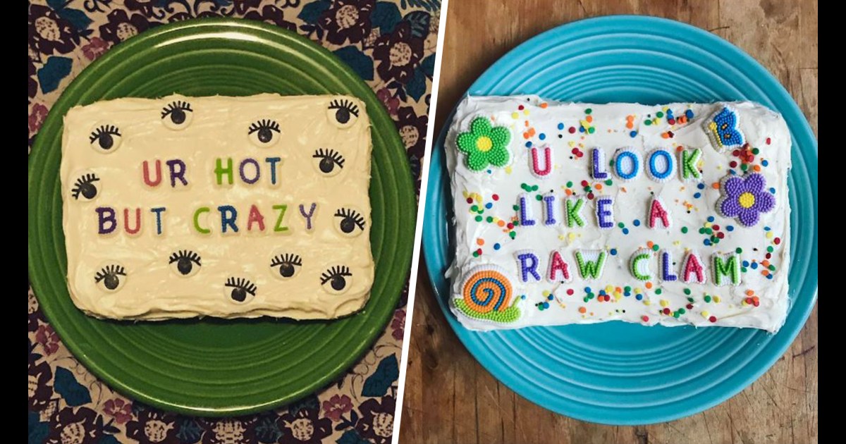 Bakery hits back at bullies with cakes decorated with mean