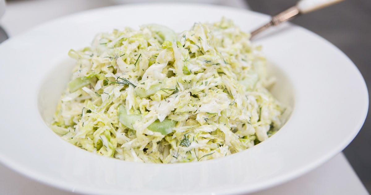 Dilled Cabbage-and-Cucumber Slaw