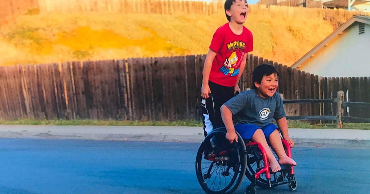 8yearold boy raises money for best friend's wheelchair