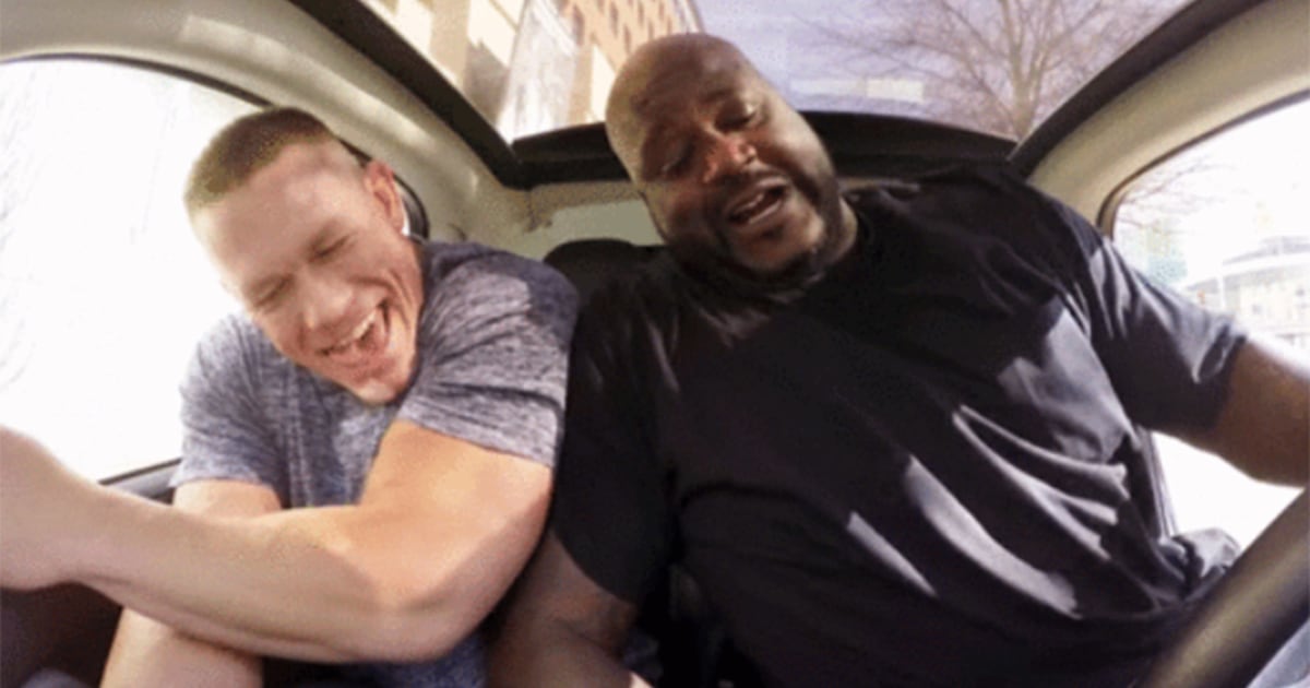 John Cena and Shaq hit the road on 'Carpool Karaoke'