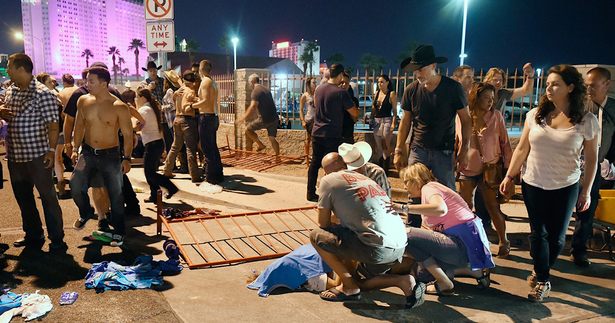 Las Vegas shooting eyewitness recounts friend being shot, man dying in