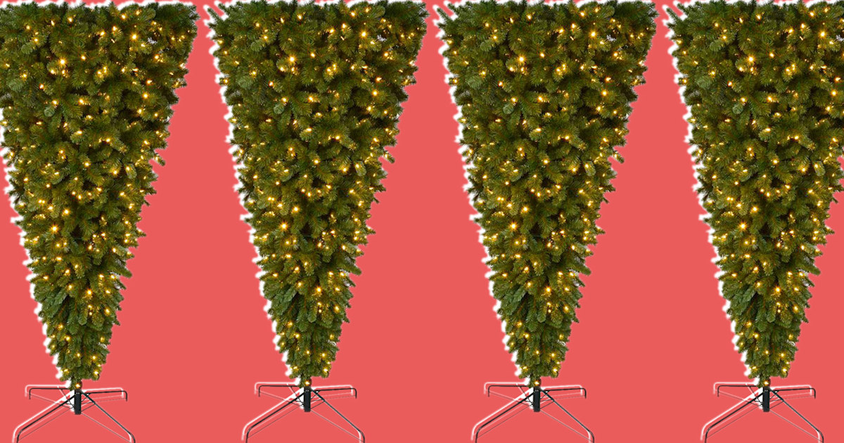 Upsidedown Christmas trees are a trend — but not everyone finds them