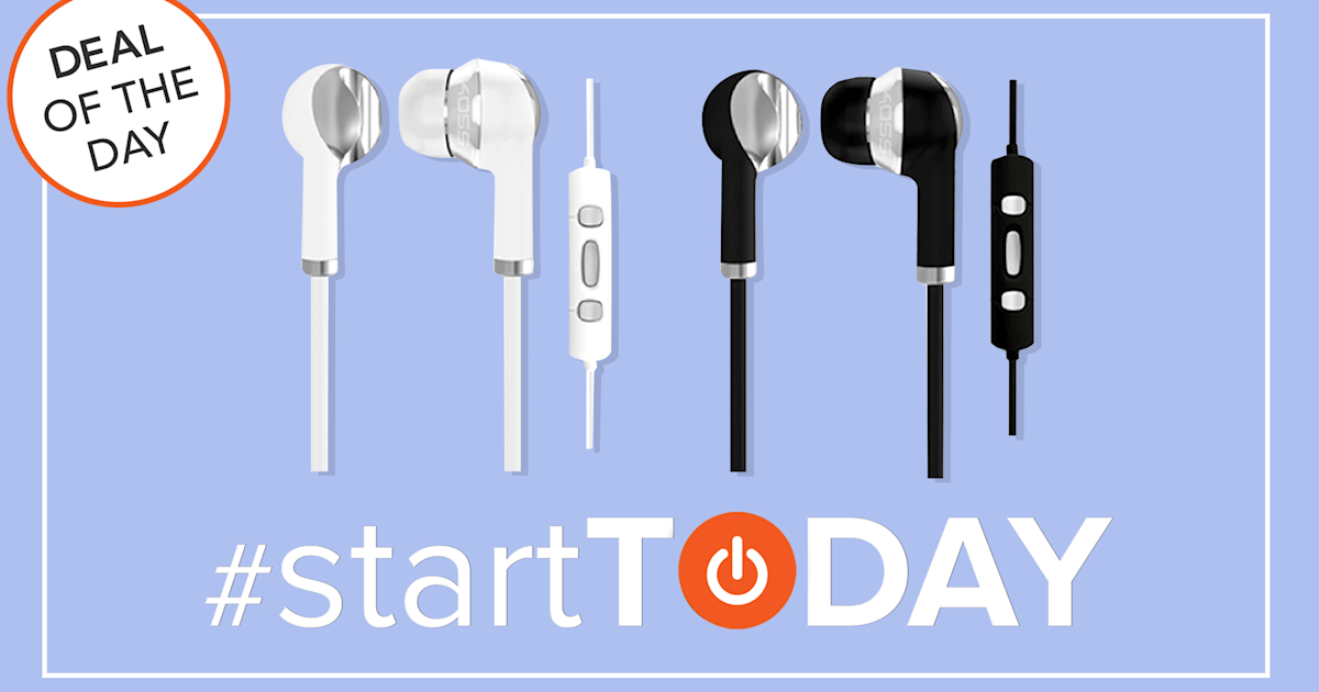 Start TODAY Deal of the Day Koss noiseisolating Koss headphones