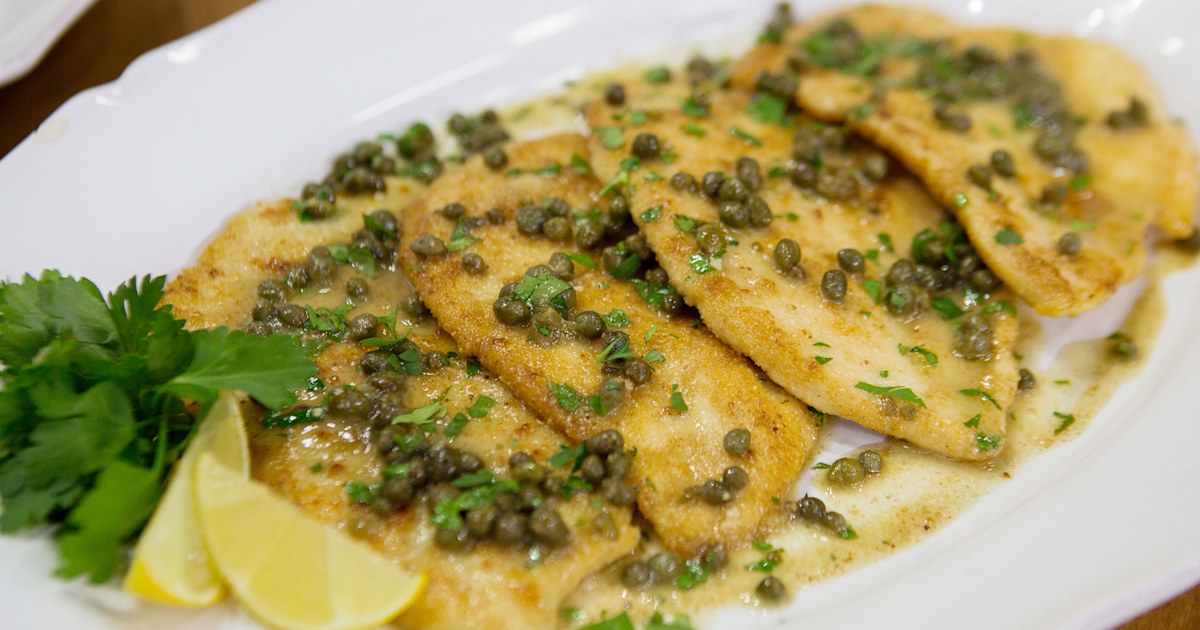 ParmesanCrusted Chicken Piccata Recipe