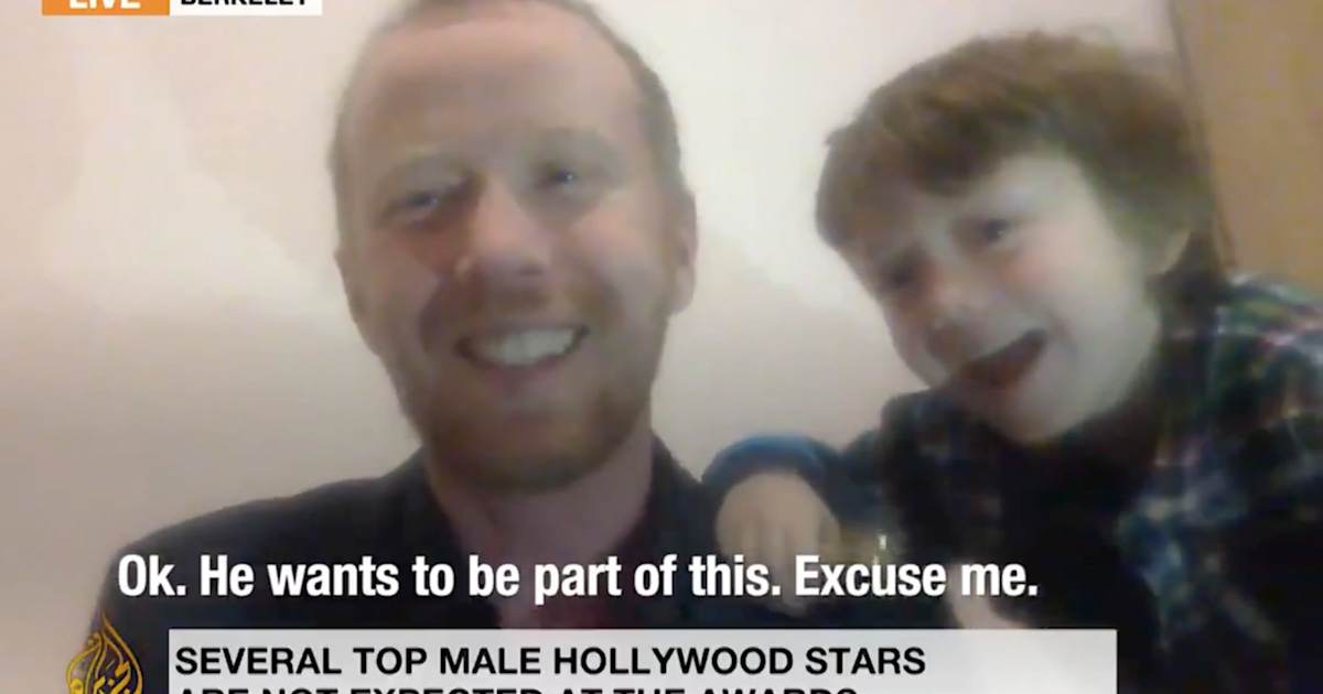 On Al-Jazeera, adorable toddler crashes dad's live interview