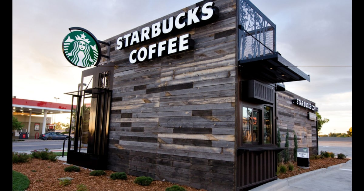Starbucks' shipping container cafes are gaining steam