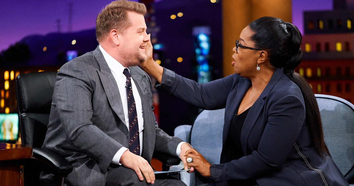 Oprah Winfrey makes James Corden cry in just a matter of seconds