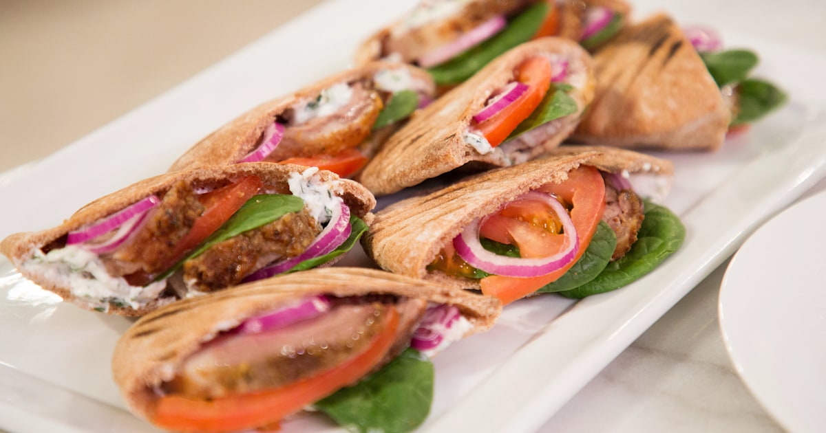 Lamb Sliders with Feta Tzatziki Spread Recipe