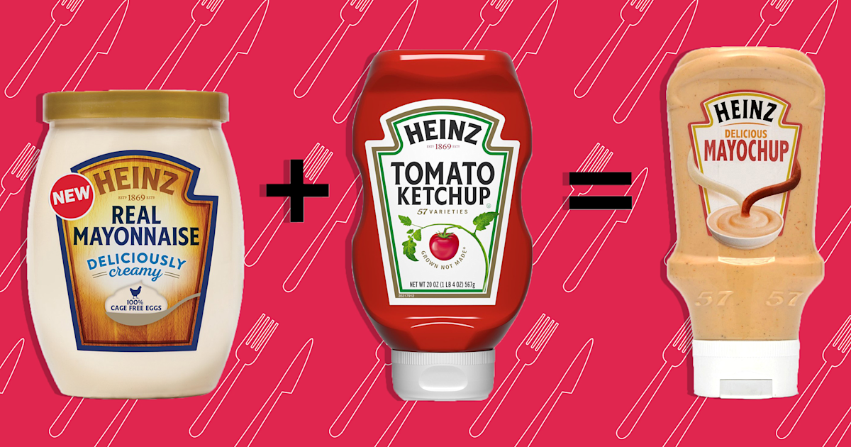 Heinz Mayochup is a mayonnaiseketchup hybrid sauce