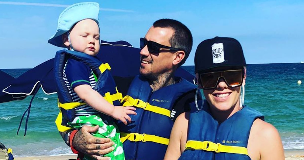 Carey Hart calls out ‘parent police’ in jet ski photo with son