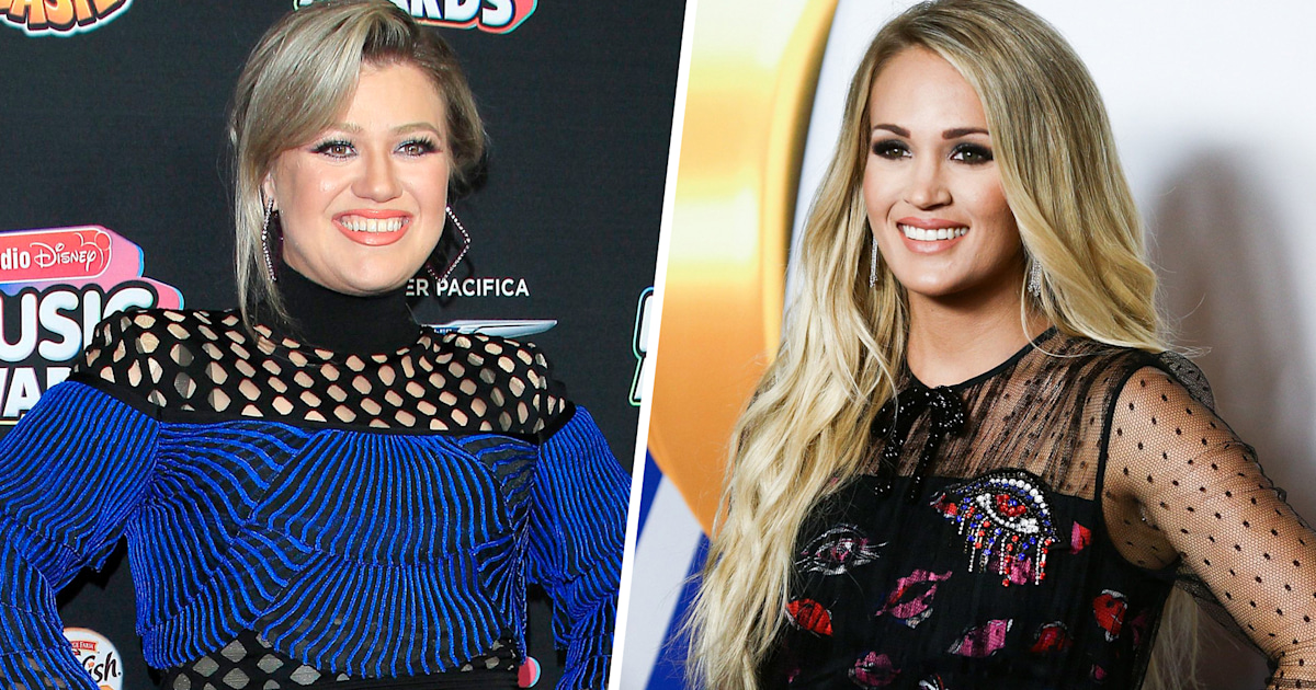 Carrie Underwood, Kelly Clarkson unite on Radio Disney red carpet
