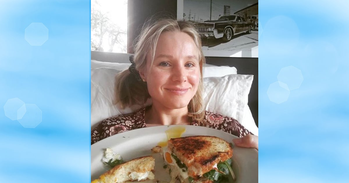 Kristen Bell celebrates birthday with breakfast in bed and new hairdo!