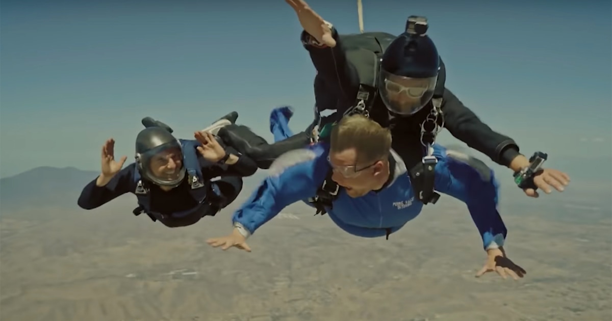 Tom Cruise takes James Corden on harrowing and hilarious skydiving