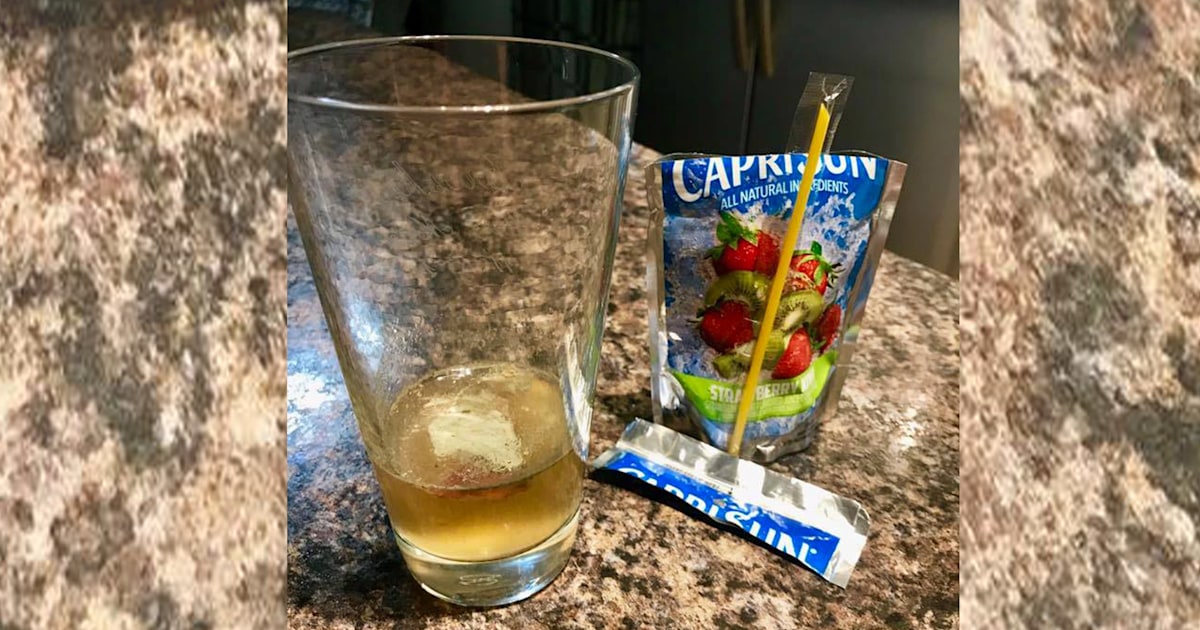 Father warns parents after finding mold in Capri Sun juice pouch