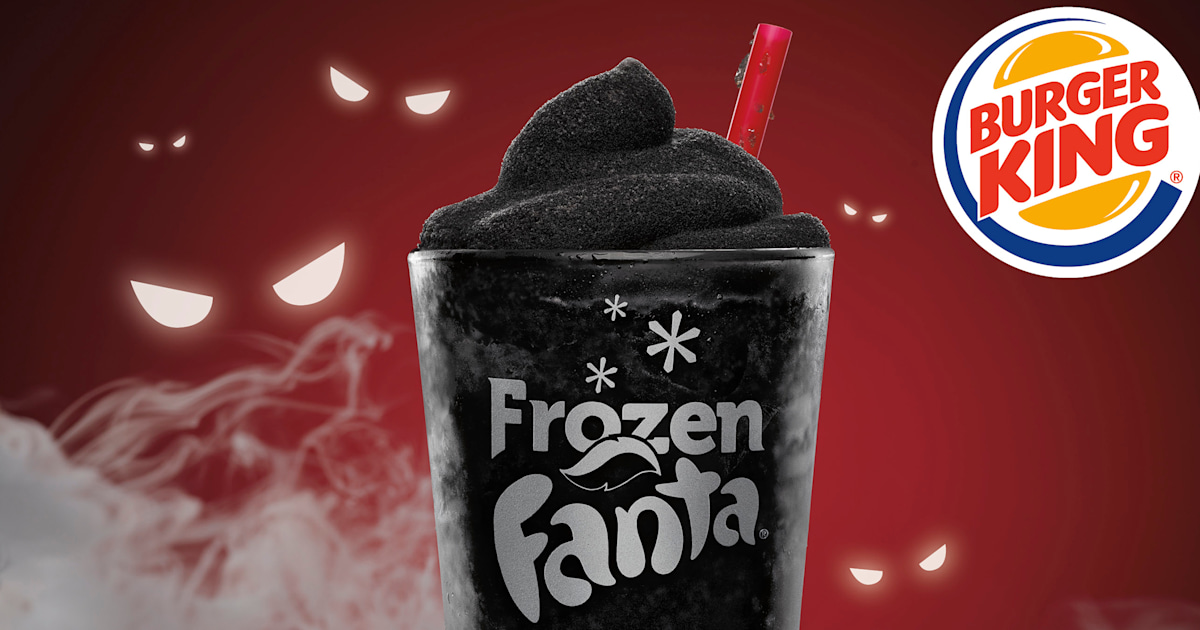 Burger King Scary Black Cherry frozen Fanta released for Halloween