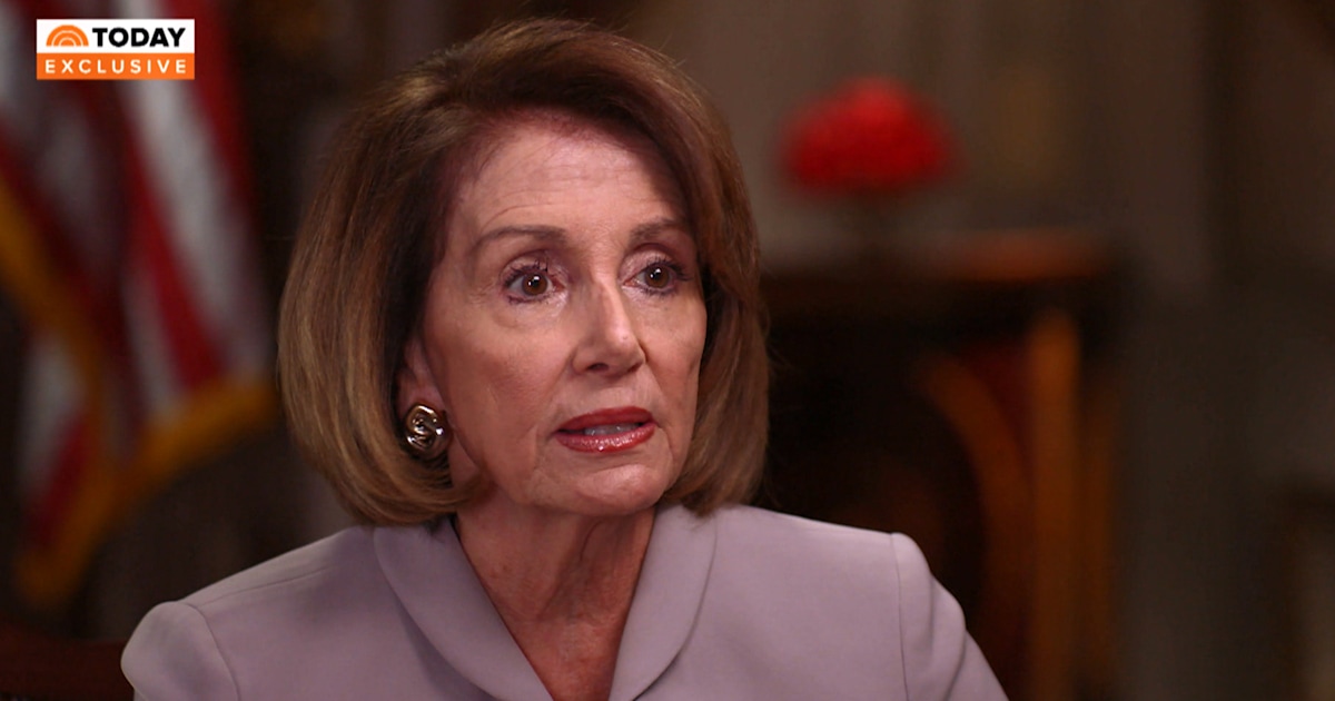 Nancy Pelosi says she won't rule out indictment, impeachment for Trump