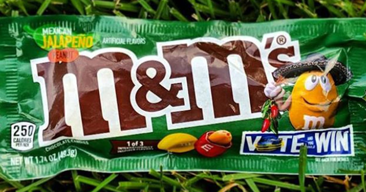 Jalapeno M&M's, English Toffee, Thai Coconut have hit stores