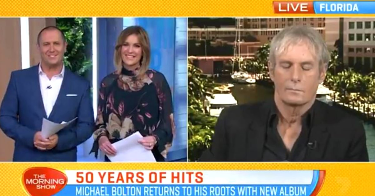 Michael Bolton Says He Wasn T Sleeping During Live Tv Interview